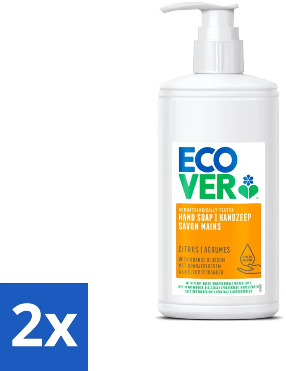 Ecover Handzeep Citrus & Oranjebloesem 250ml - 2 Stuks