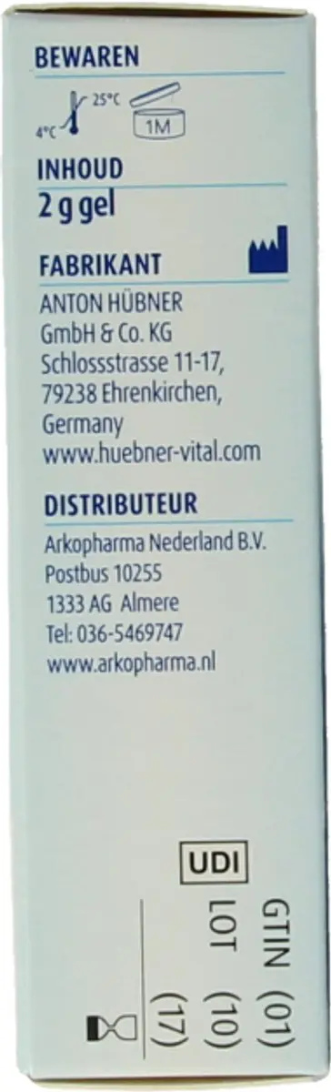 Hubner Silicea Koortslipgel 2g - afbeelding 6 van 6