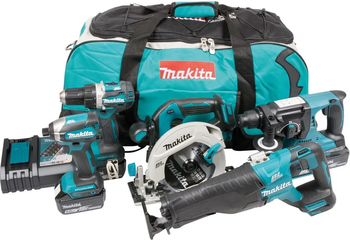 Makita DLX5032T Combiset 18V 5.0Ah
