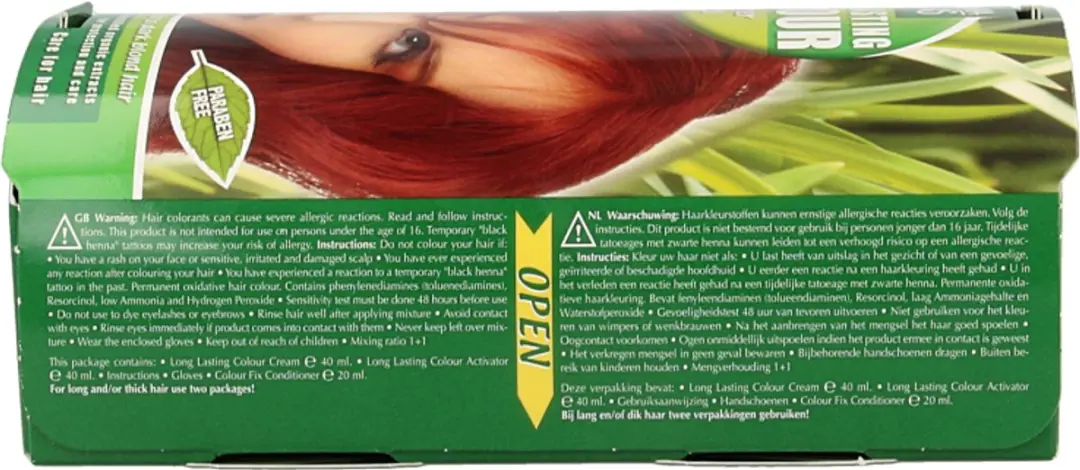 Hennaplus Long Lasting Colour 7.46 Copper Rood - 100ml