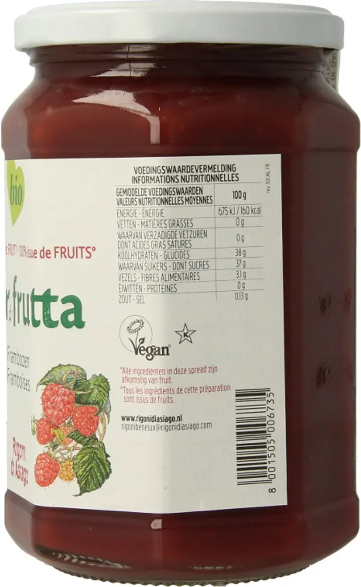 Fiordifrutta Frambozenjam 630g