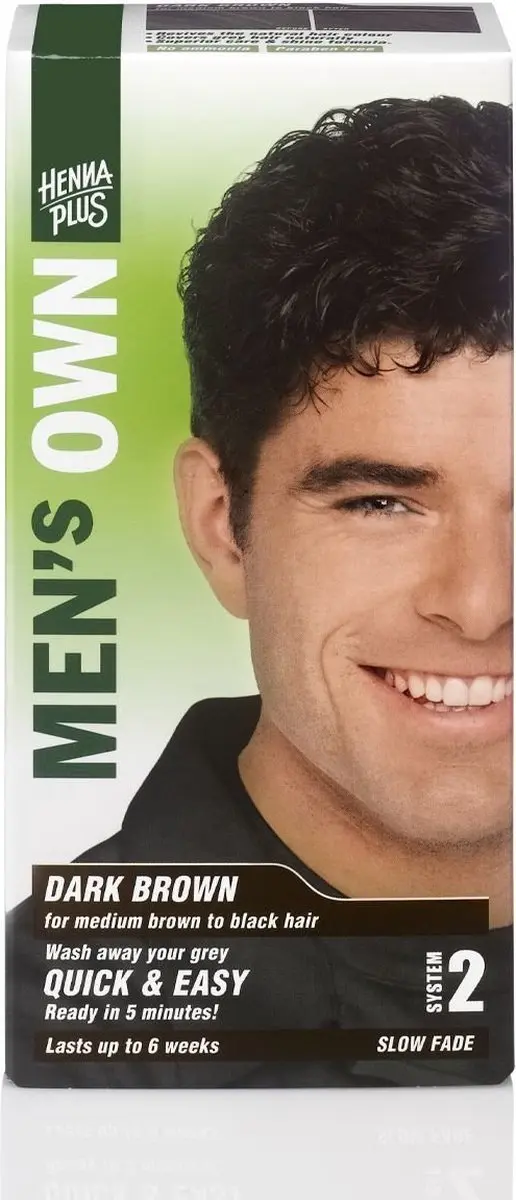 Hennaplus Men's Own Haarverf Donkerbruin 80ml