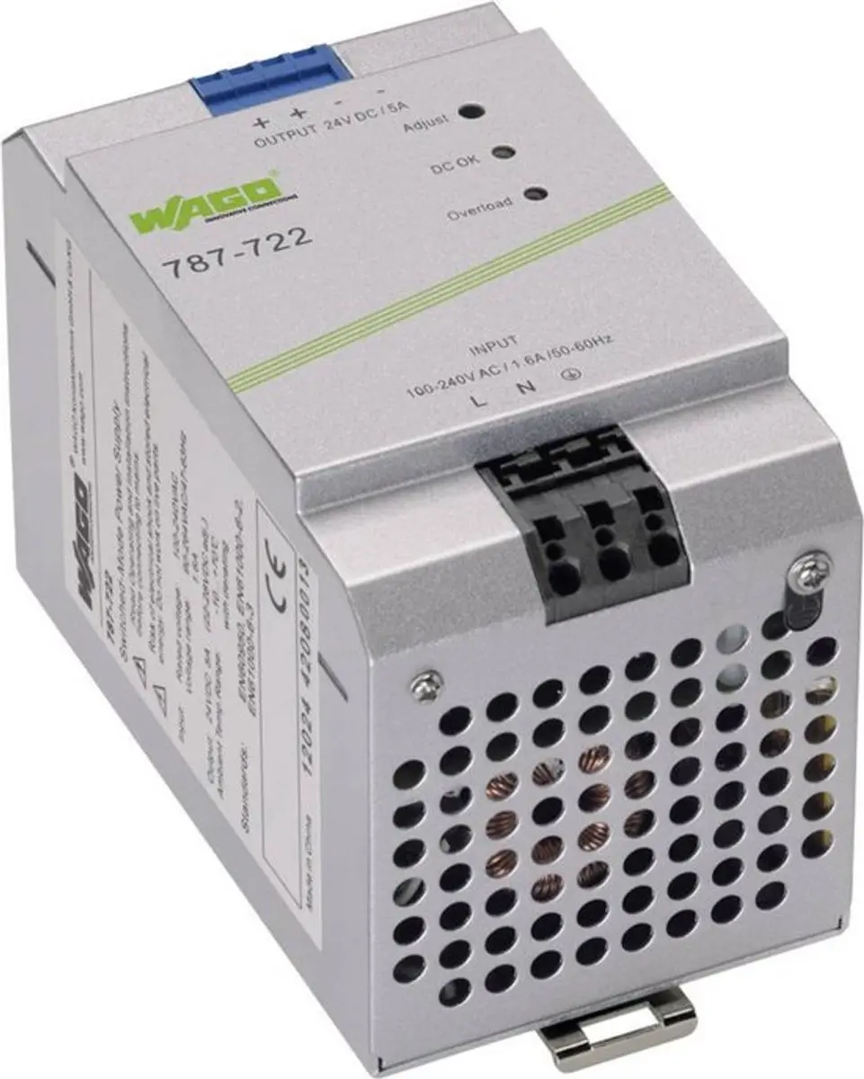 WAGO 787-722 DIN-rail Netvoeding 24V 5A