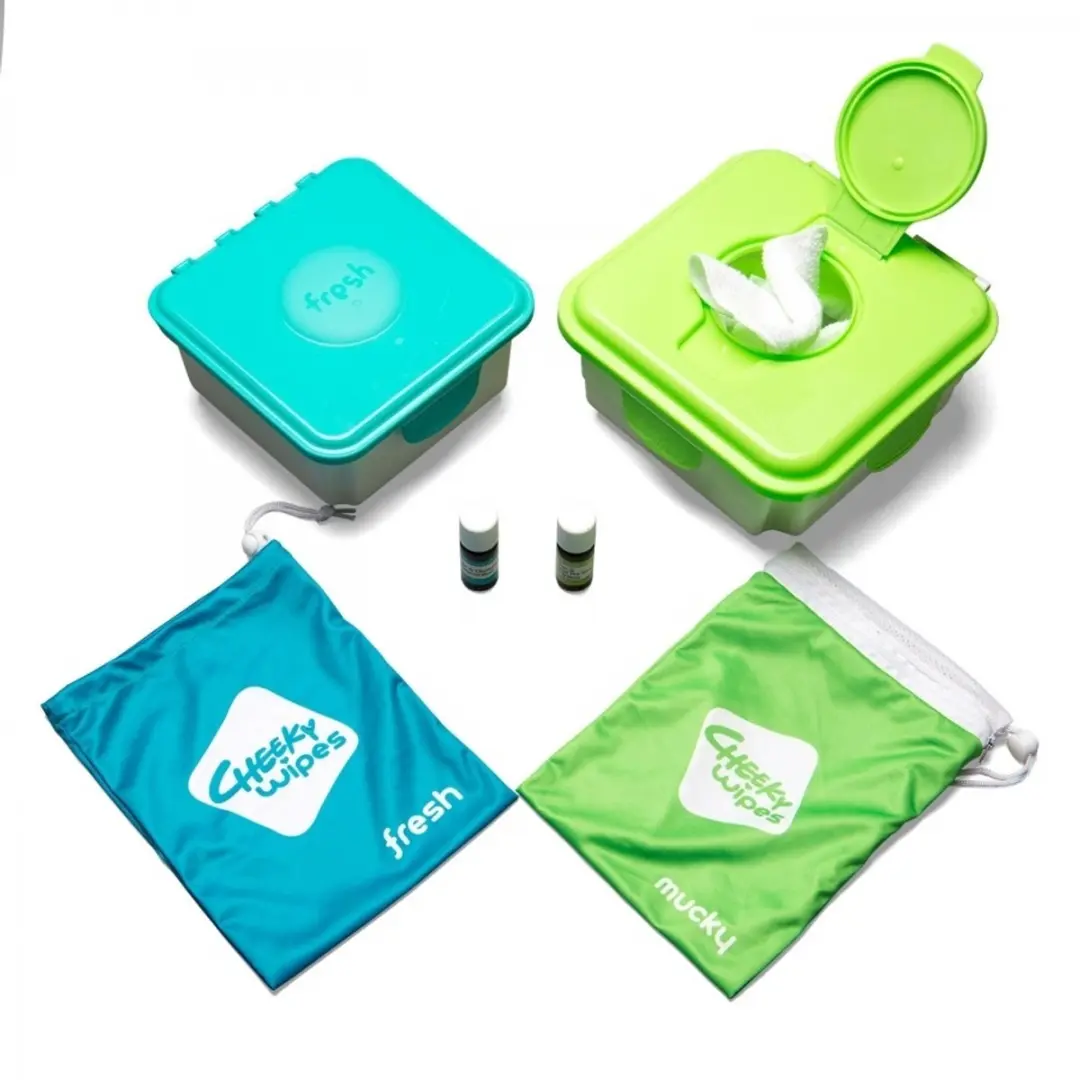 Cheeky Wipes Premium Alles-in-één Kit - 25 Bamboe Billendoekjes