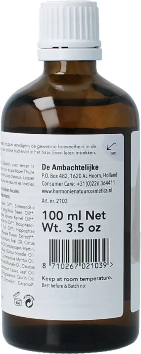 Harmonie Huidolie Vitalise 100ml