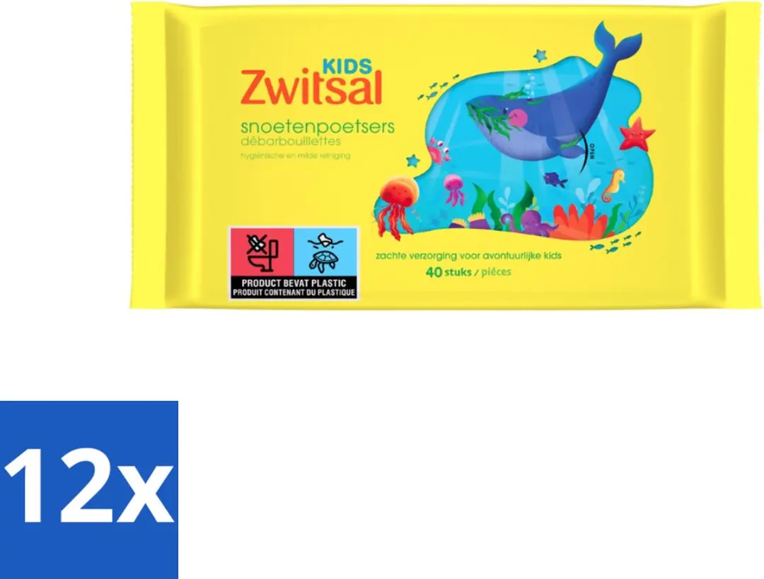 Zwitsal Kids Snoetenpoetsers 480 Doekjes