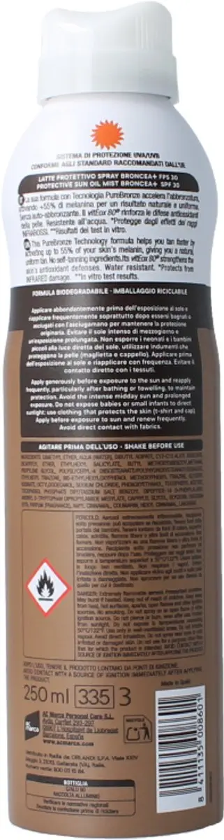 Ecran Broncea Bruma Melk Spray SPF30 250ml