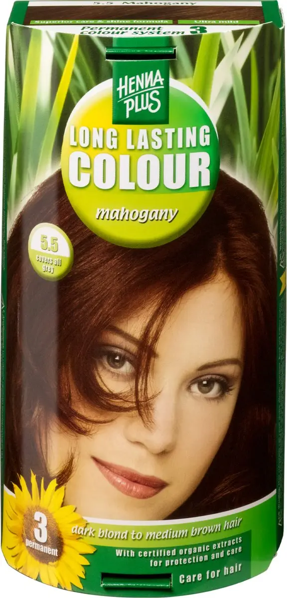 Hennaplus Long Lasting Colour 5.5 Mahogany Haarverf - 100mg