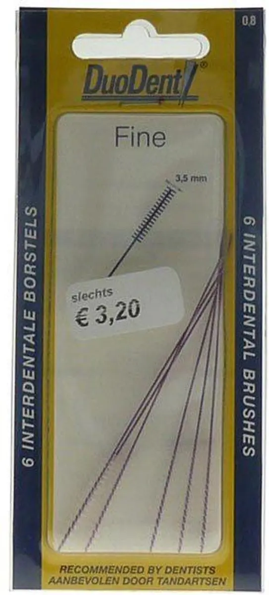 Duodent Fine 0.8mm Ragers - 6 Stuks