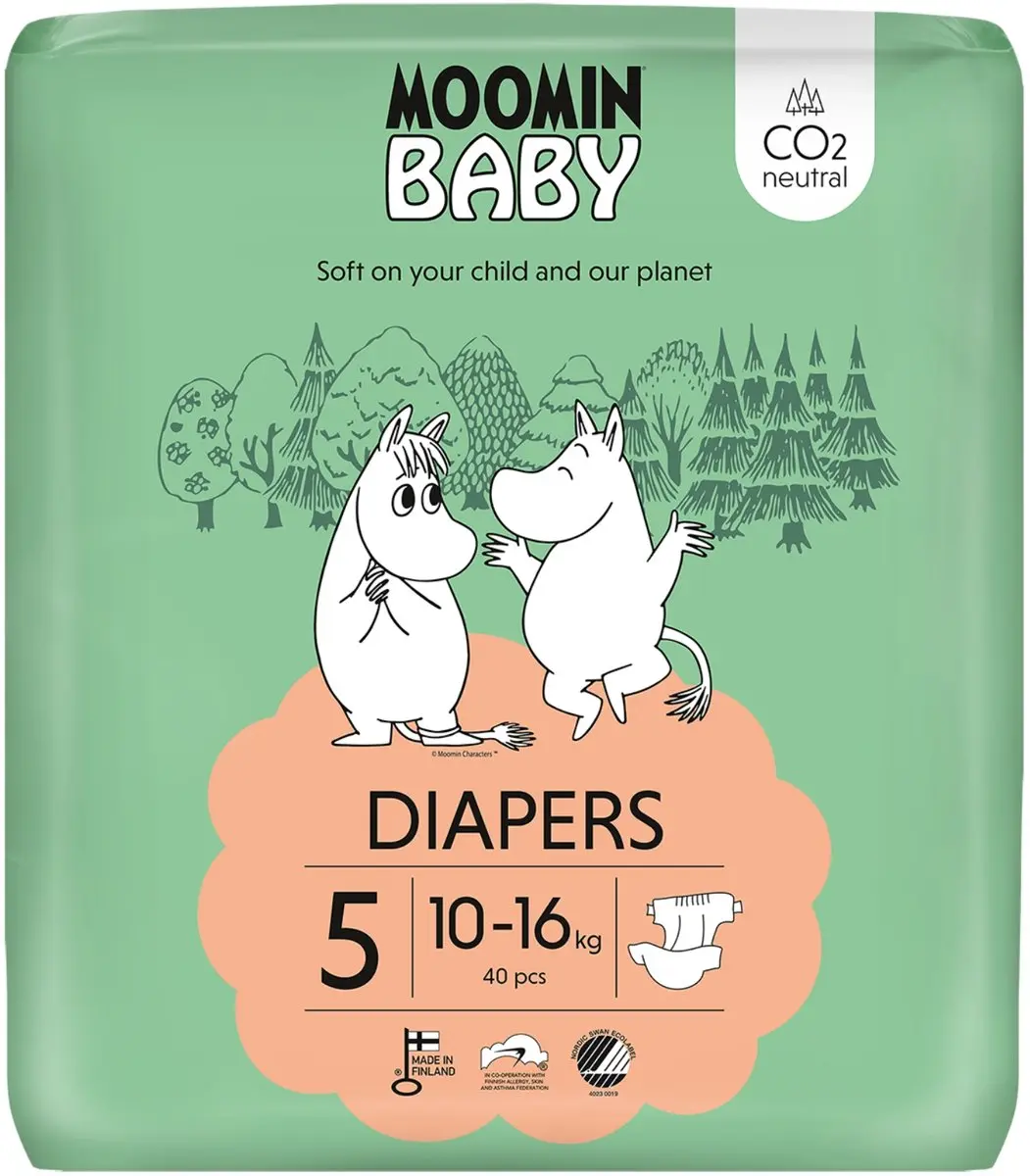 Moomin Baby Eco Wegwerpluier Maat 5