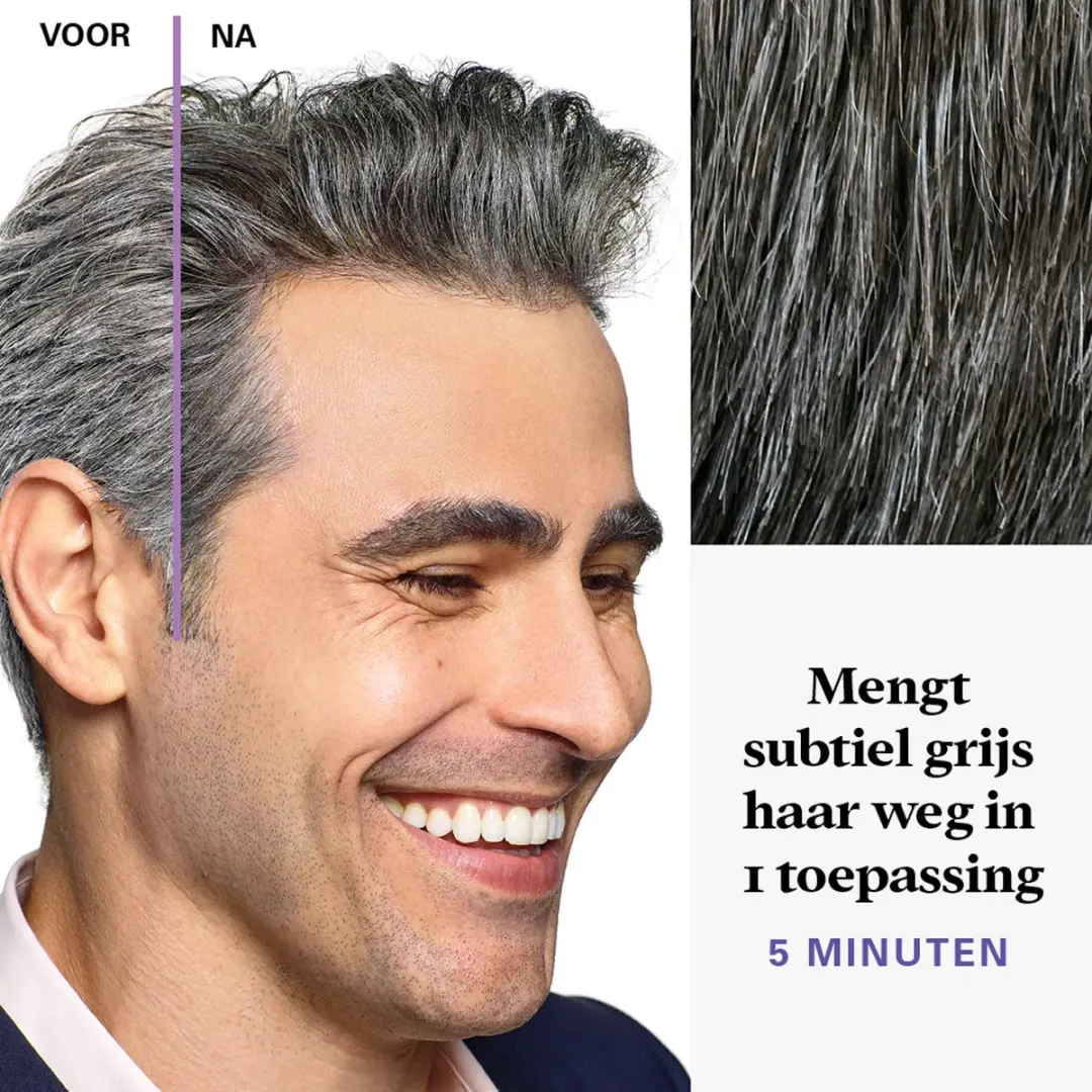 Just For Men Touch of Grey T45 Haarverf - Donkerbruin 40g - afbeelding 6 van 6