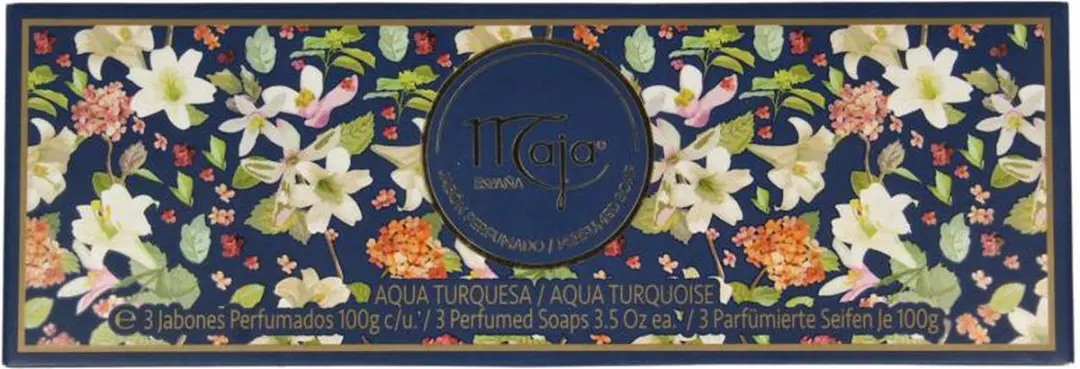 Maja Aqua Terquesa Zeep Geschenkset - 3 x 100g - afbeelding 6 van 6