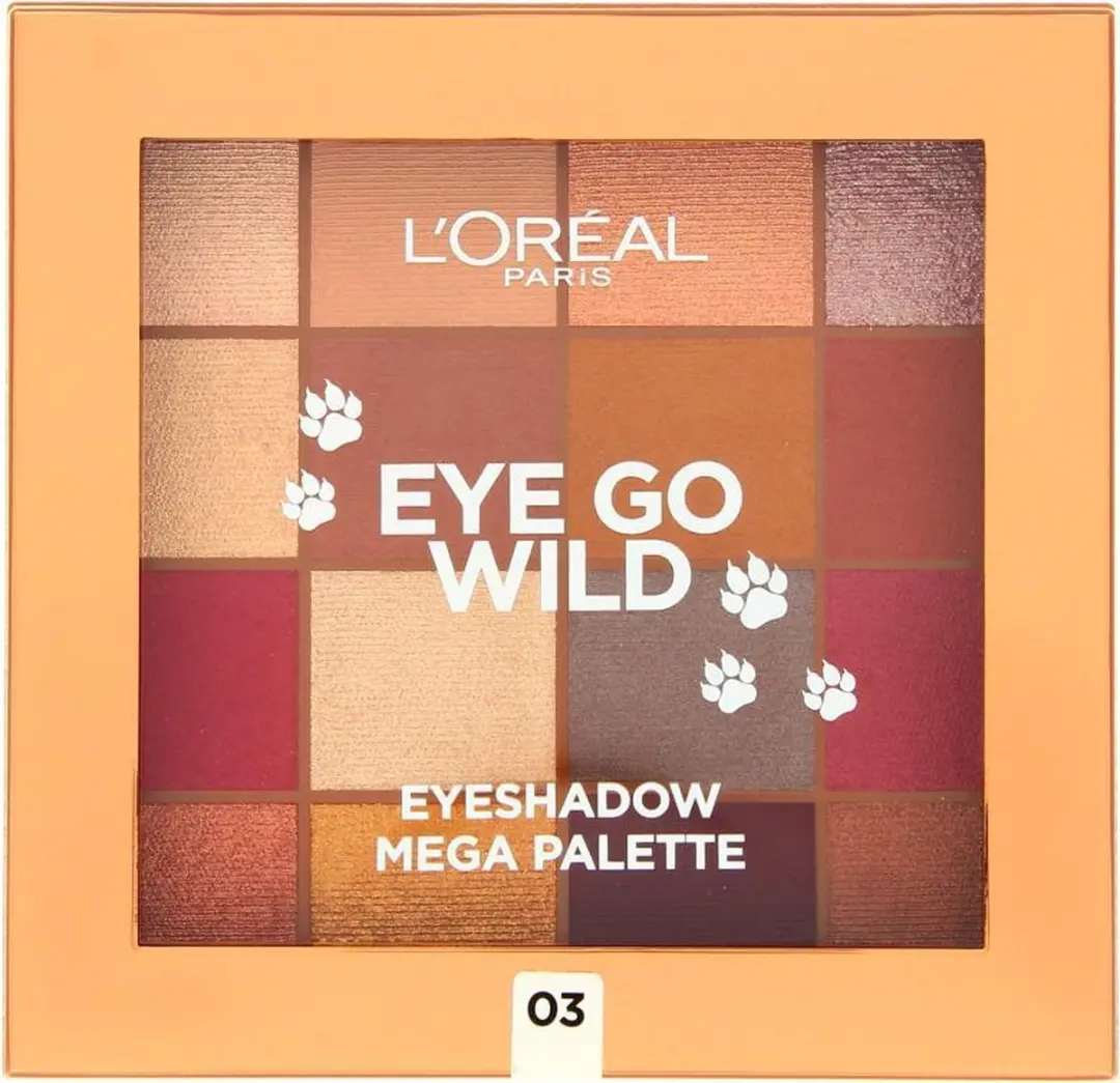 L'Oréal Paris Eye Go Wild Mega Palet - 16 Kleuren