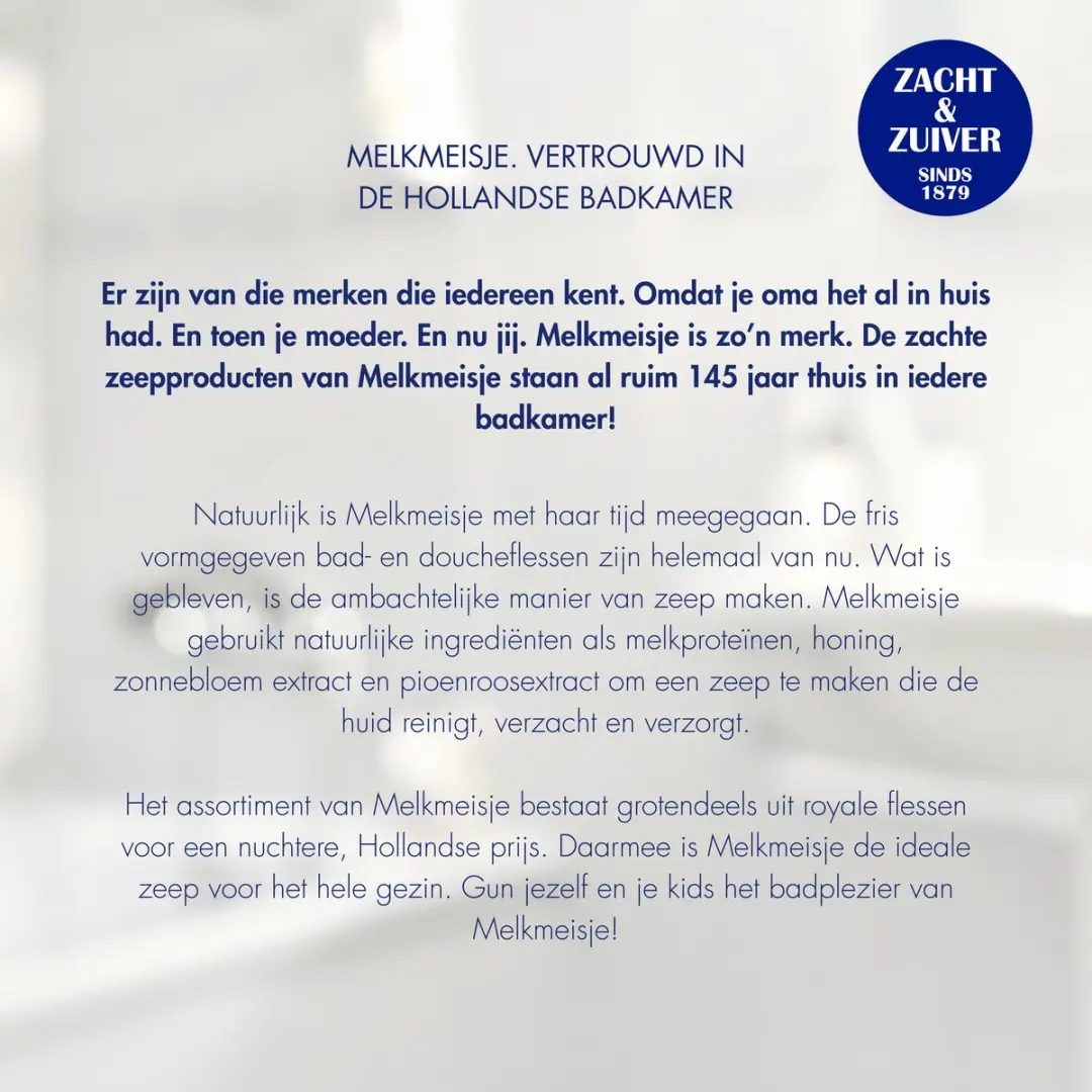 Melkmeisje Bad en Douchecreme Honing 2000ml - 4 Stuks