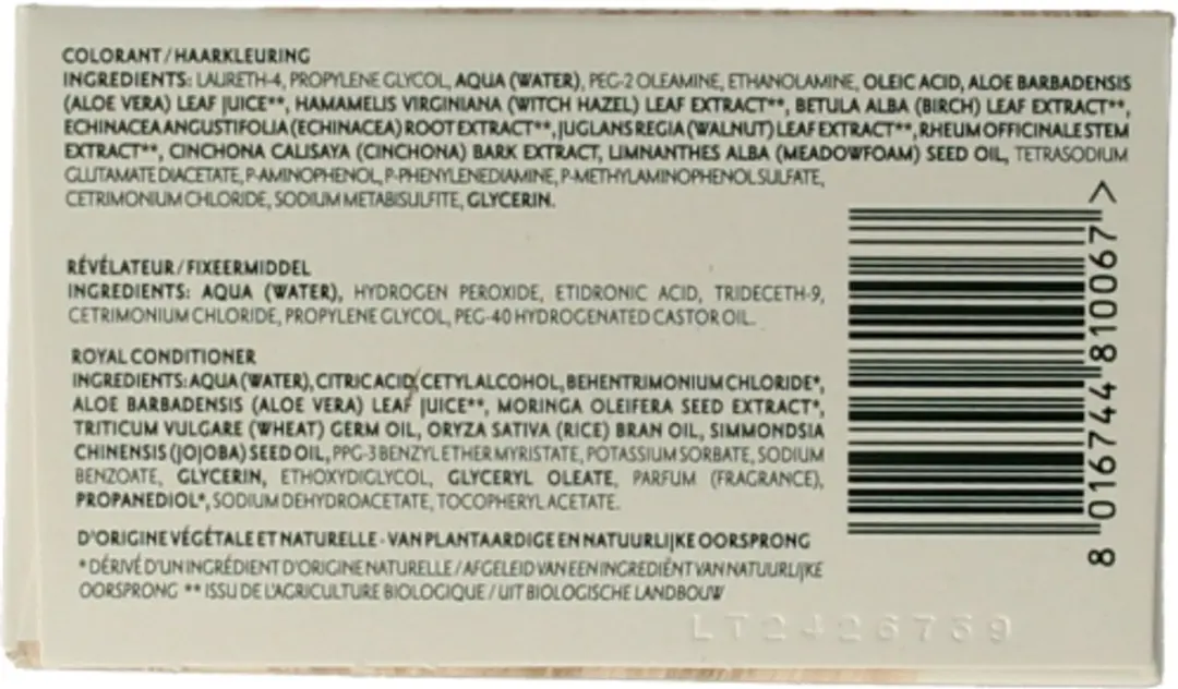 Herbatint Haarverf 170ml - 10N Platina Blond - Grijs