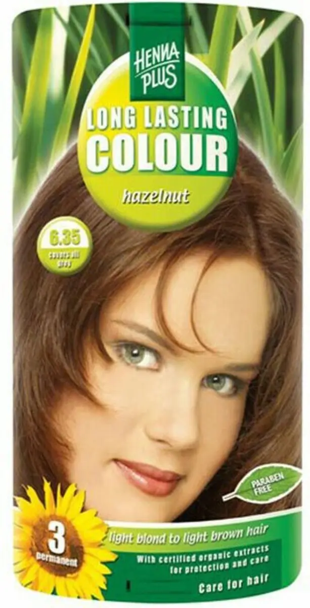 Hennaplus Long Lasting Colour 6.35 Hazelnoot Haarverf