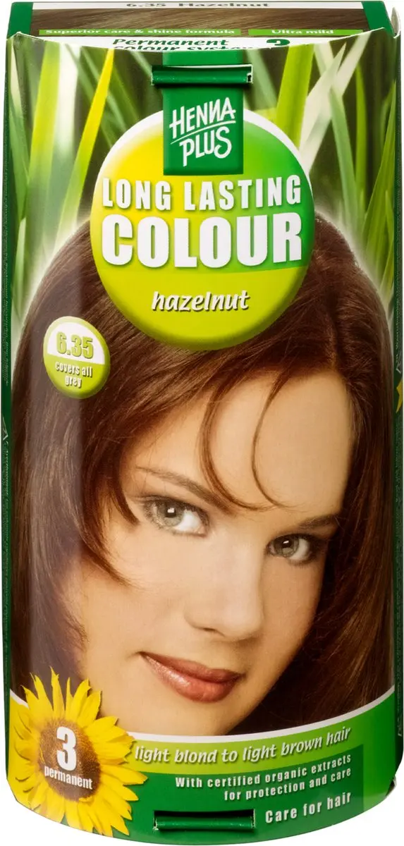 Hennaplus Long Lasting Colour 6.35 Hazelnoot Haarverf