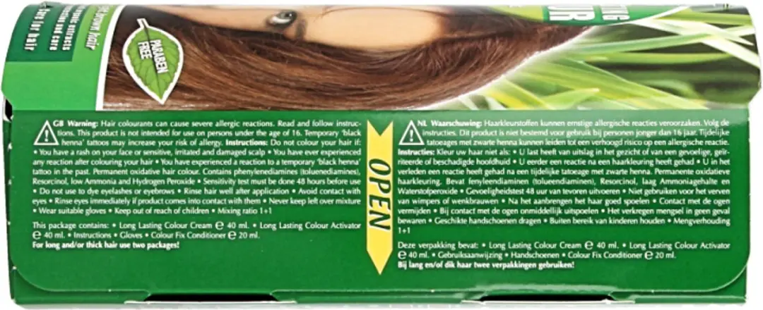 Hennaplus Long Lasting Colour 6.35 Hazelnoot Haarverf