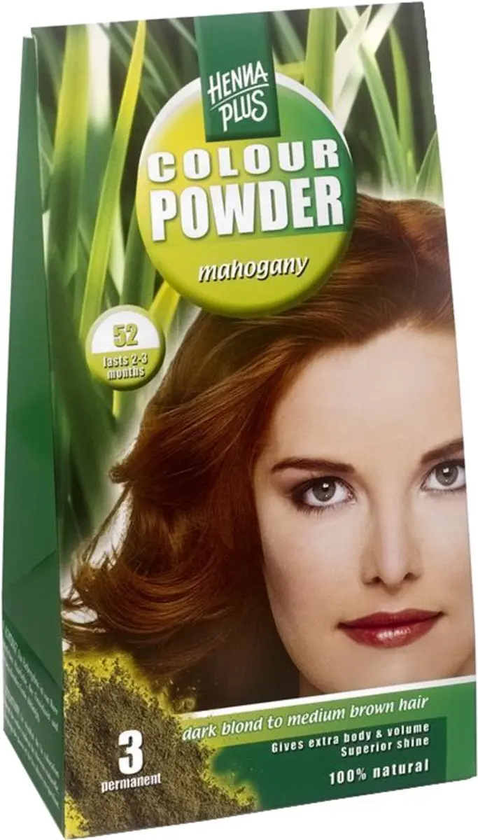 Hennaplus Kleurpoeder 52 Mahonie Haarverf 100g