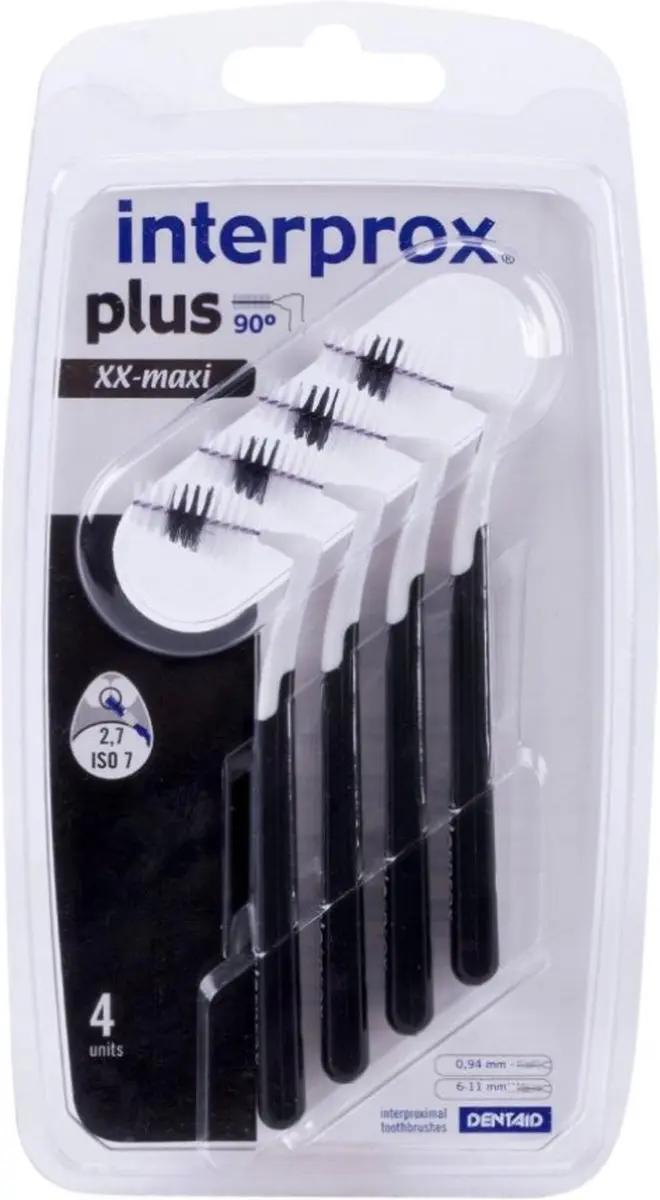 Interprox Plus XX-Maxi Ragers - 12 Stuks (3x4) - Zwart