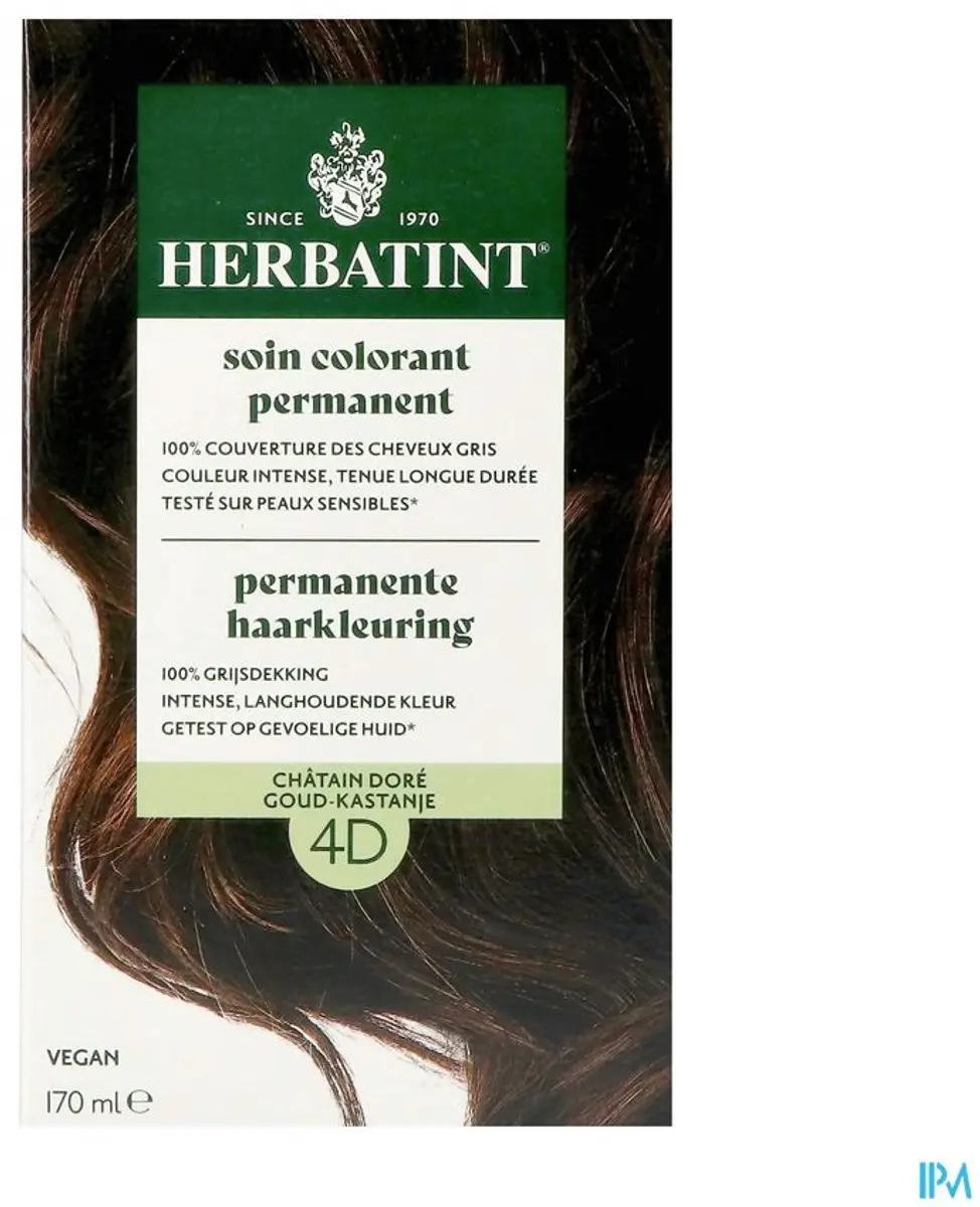 Herbatint Haarverf 4D Goud Kastanje 170ml
