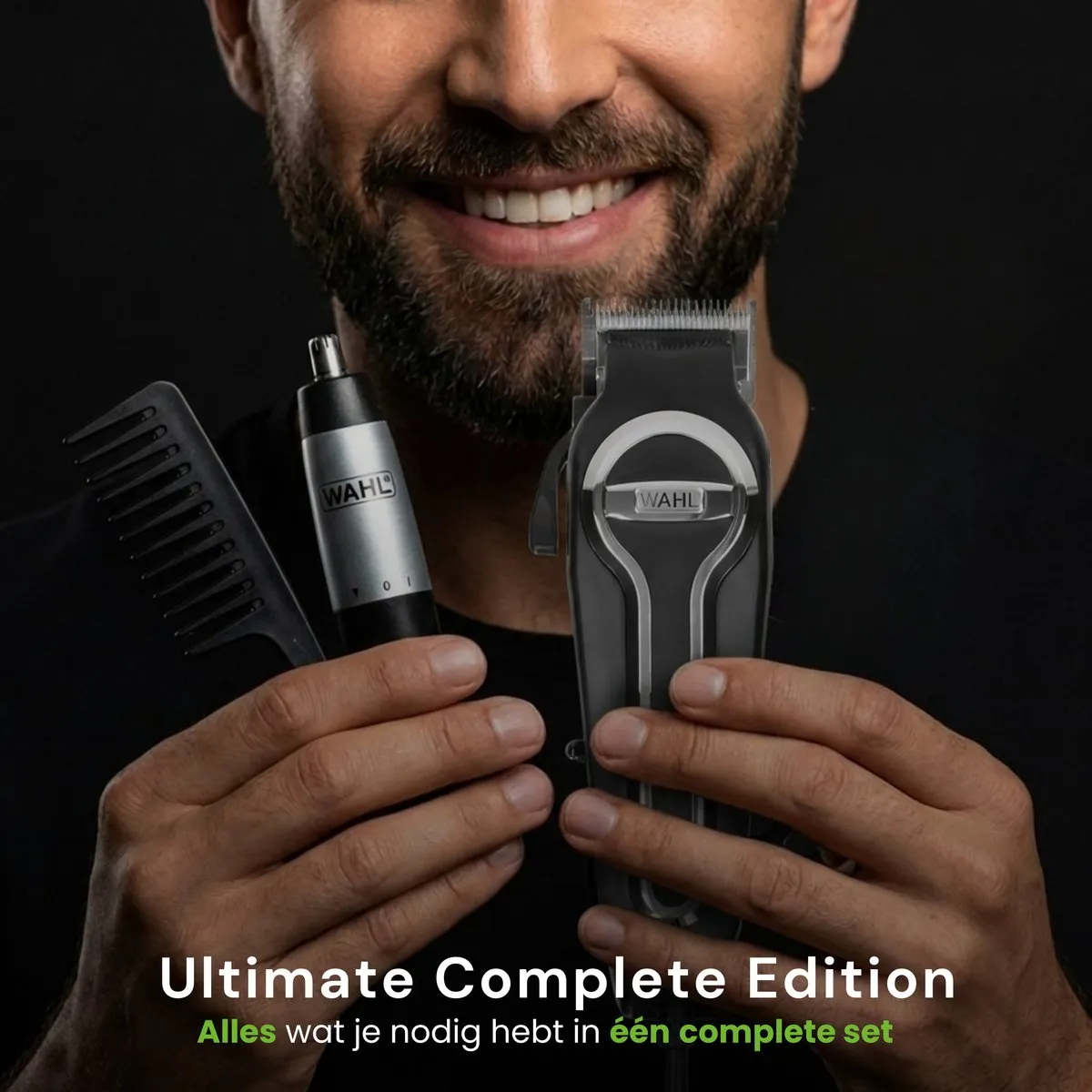 Wahl Elite Pro 20106.0460-2 Tondeuse - 22 Accessoires - Zwart