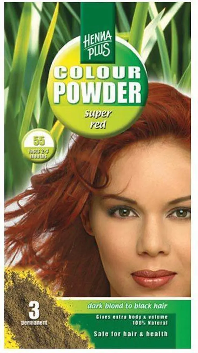 Hennaplus Coloured Poeder Super Red 55 - 100g