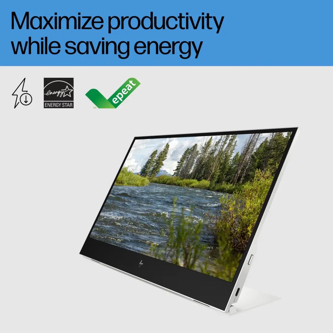 HP E14 G4 Portable Monitor 1B065AA - Zilver