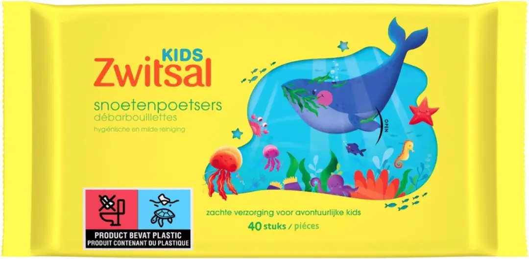 Zwitsal Kids Snoetenpoetsers 240 Doekjes - 6x40