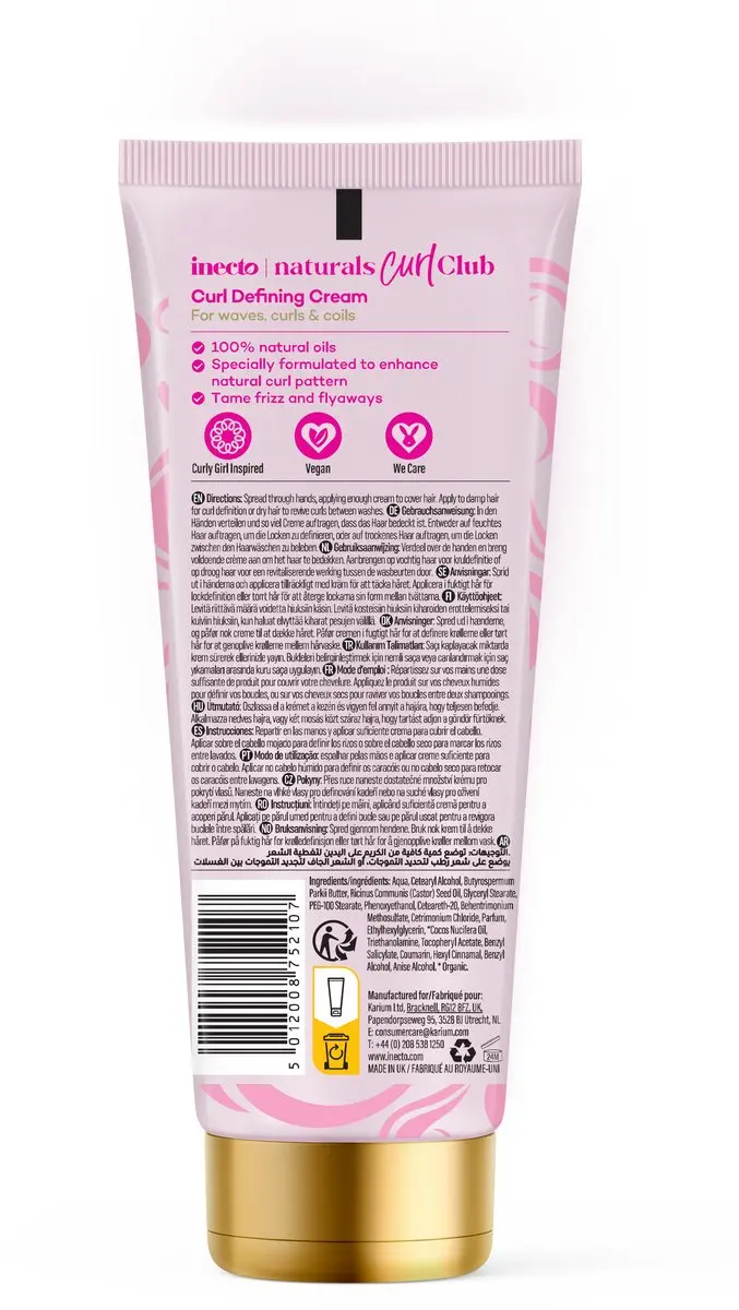 Inecto Naturals Curl Defining Cream - 6x200ml