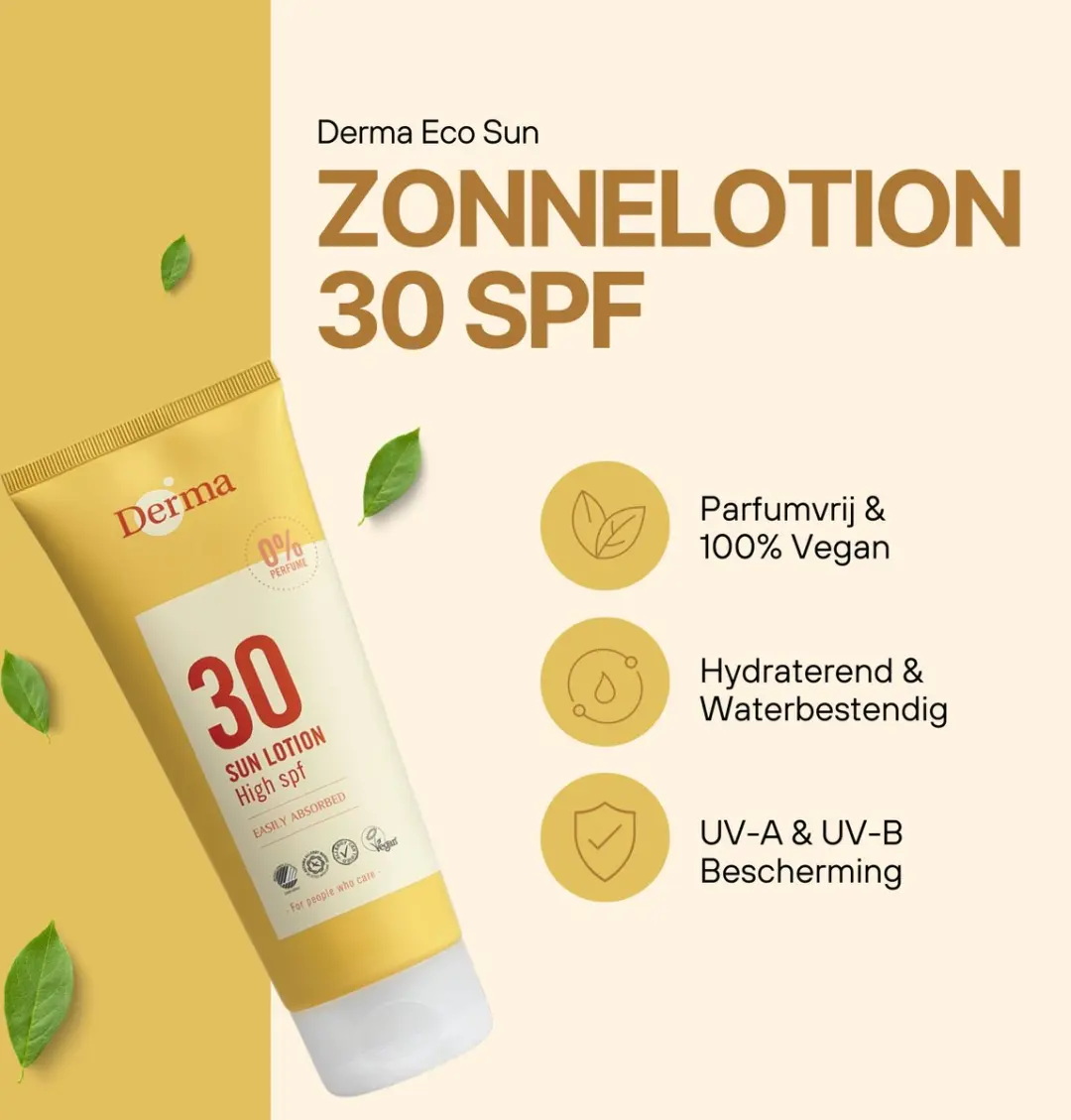 Derma Sun Zonnestick SPF50 18ml - Waterbestendig - Parfumvrij