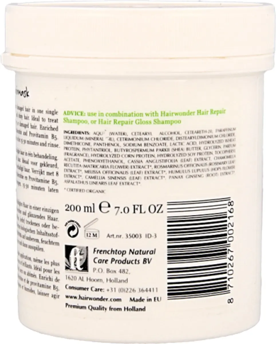Hairwonder Hair Repair Haarmasker 200ml