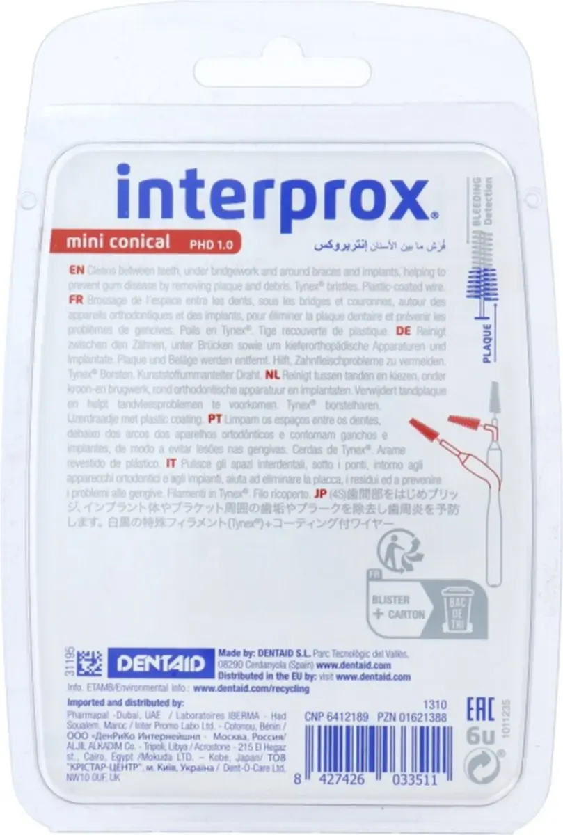 Interprox Mini Conical Rood PHD 1,2mm - 6 Ragers