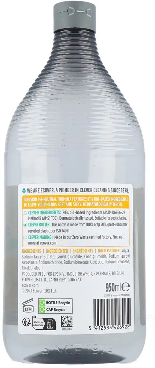 Ecover Handzeep Navulling 950ml - Citrus Oranjebloesem