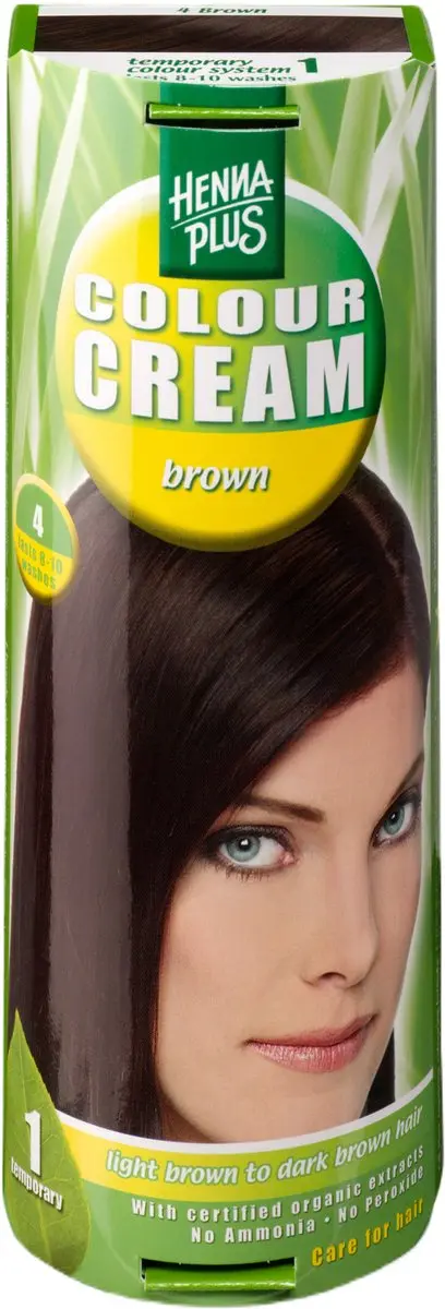 Hennaplus Colour Cream 4 Brown Haarverf - 60ml - Grijs