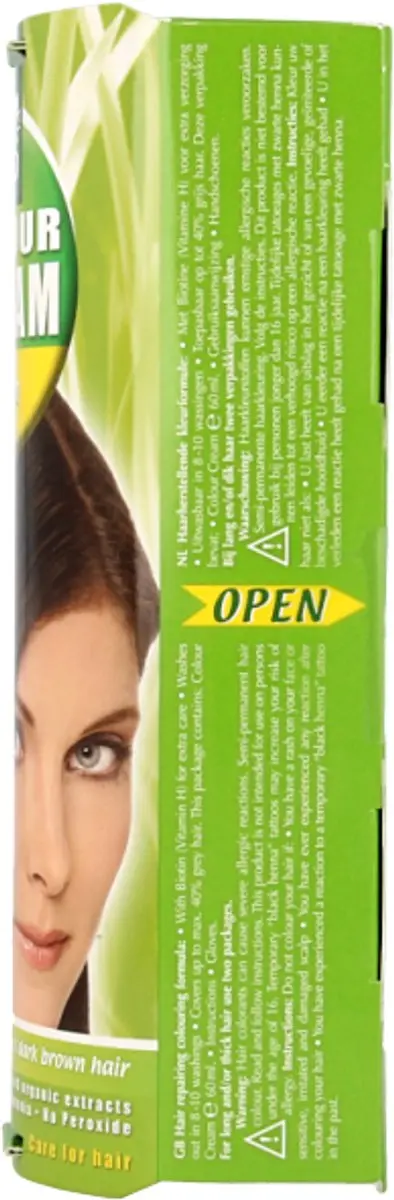 Hennaplus Colour Cream 4 Brown Haarverf - 60ml - Grijs