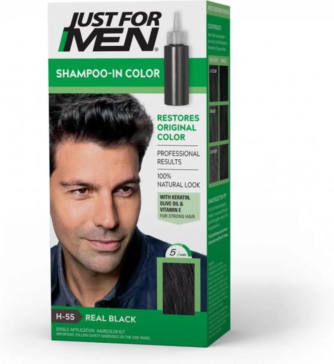 Just For Men Shampoo-in Color Zwart