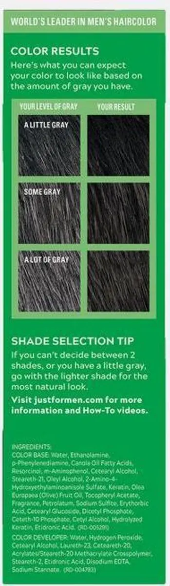 Just For Men Shampoo-in Color Zwart - 1 Stuk