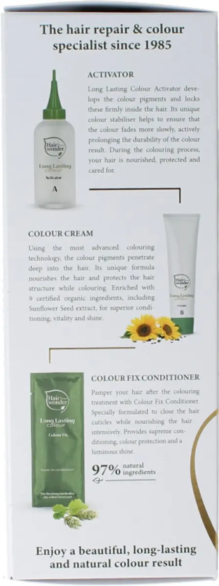 Hennaplus Long Lasting Colour 7 Sytá Blond - 100mg - Groen