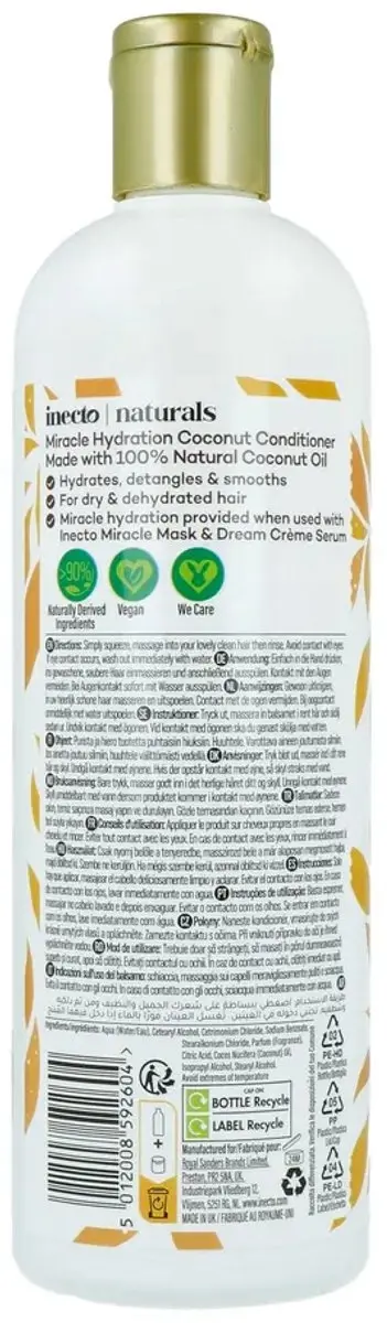 Inecto Naturals Coconut Oil Conditioner 500ml