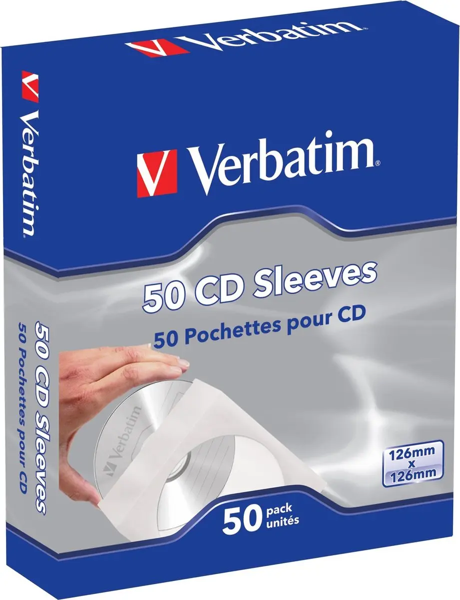 Verbatim Papieren Cd-Enveloppen 50 Stuks - MPN 023942499923