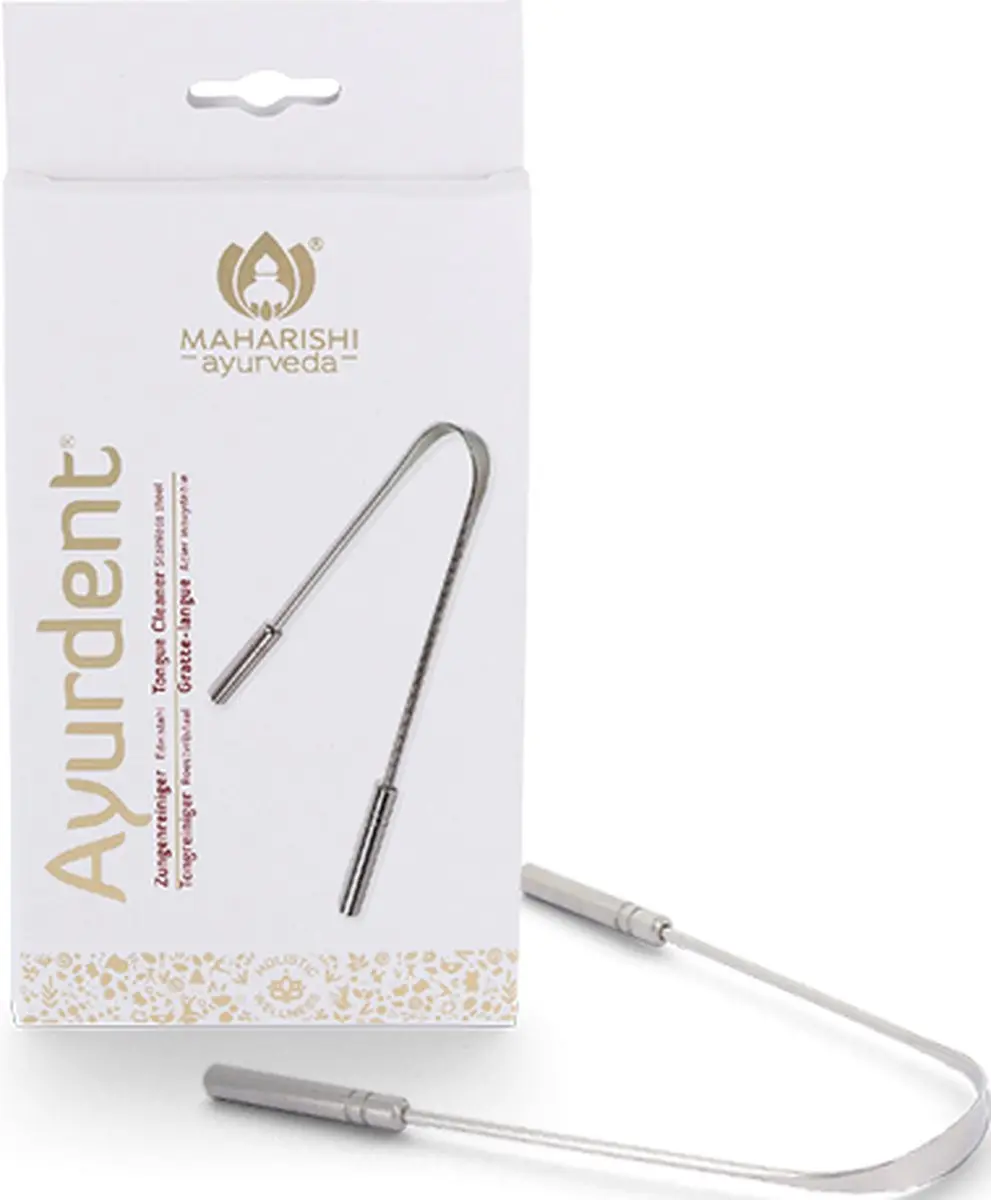 Maharishi Ayurveda RVS Tongschraper - Metaal