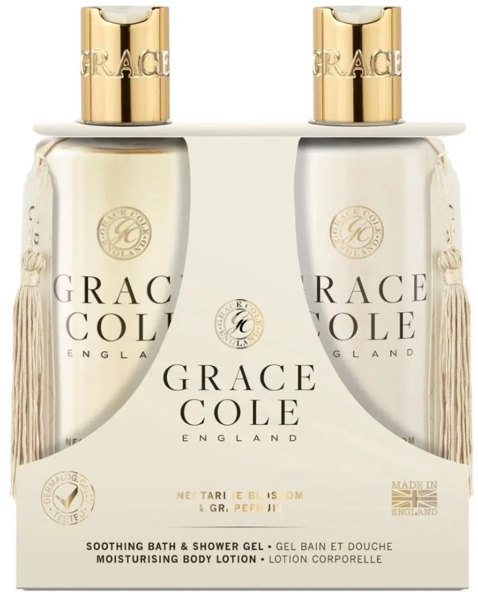 Grace Cole Nectarine Blossom & Grapefruit Body Care Duo 600ml