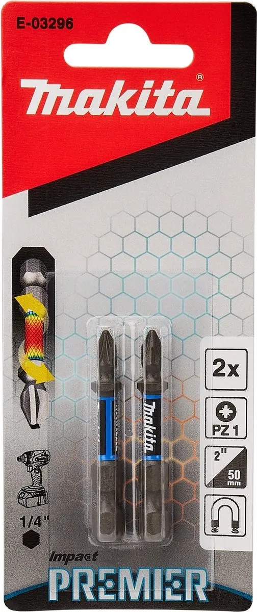 Makita Slagschroefbit PZ1 XTT Impact Premier E-03296 - 50mm - afbeelding 3 van 6