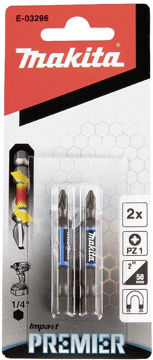 Makita Slagschroefbit PZ1 XTT Impact Premier E-03296 - 50mm - afbeelding 4 van 6