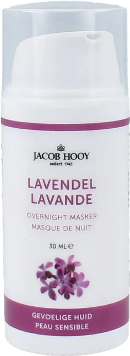 Jacob Hooy Lavendel Overnight Masker 30ml