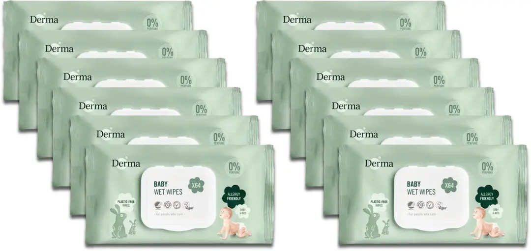 Derma Eco Baby Billendoekjes 768 Stuks