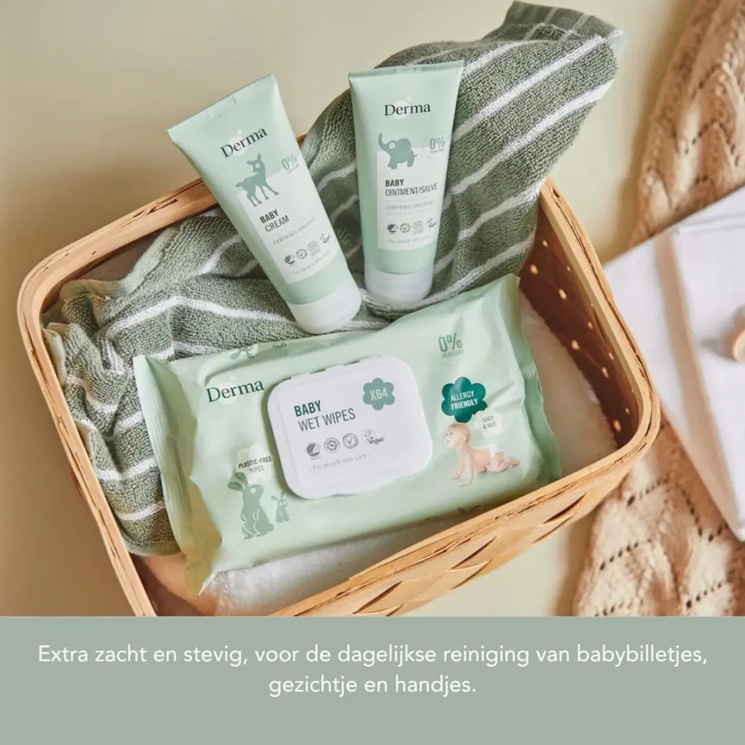 Derma Eco Baby Billendoekjes 768 Stuks - Parfumvrij