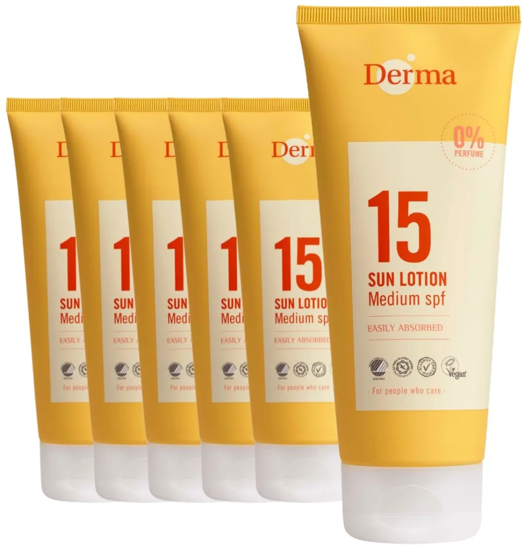 Derma Sun Zonnebrand SPF15 6x200ml