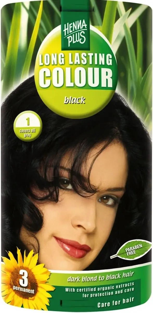 Hennaplus Long Lasting Colour Zwart 100mg